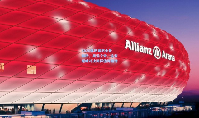 壹号娱乐-2020体坛赛历全景解析，奥运之外，这些巅峰对决同样值得期待